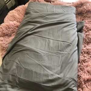 King size gray duvet